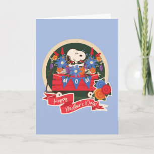 Grattis på mors dag   Snoopy Mamma vimpel Kort