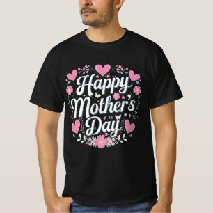 Grattis på mors dag Söt blommig mamma farmor T Shirt