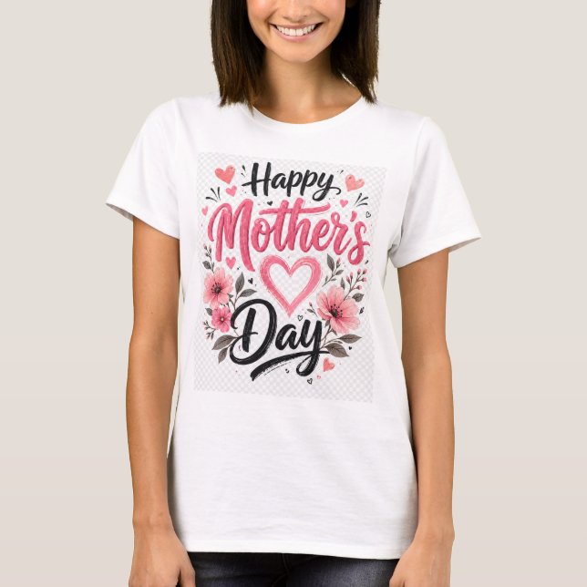 Grattis på mors dag t shirt (Framsida)