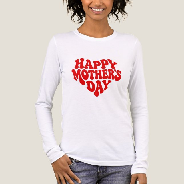 Grattis på Mors dag T Shirt (Framsida)