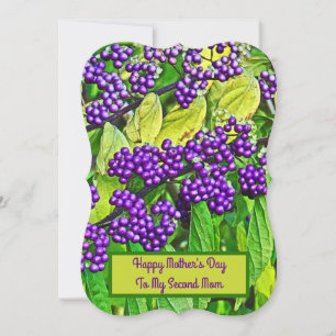 "Grattis på mors dag till min andra mamma"/blommig