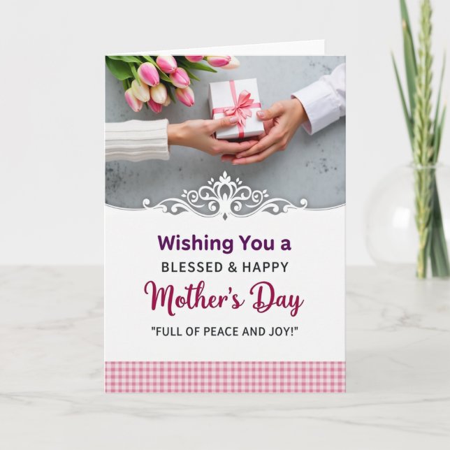 Grattis på Mors dag Tulpaner Kort (Framsida)
