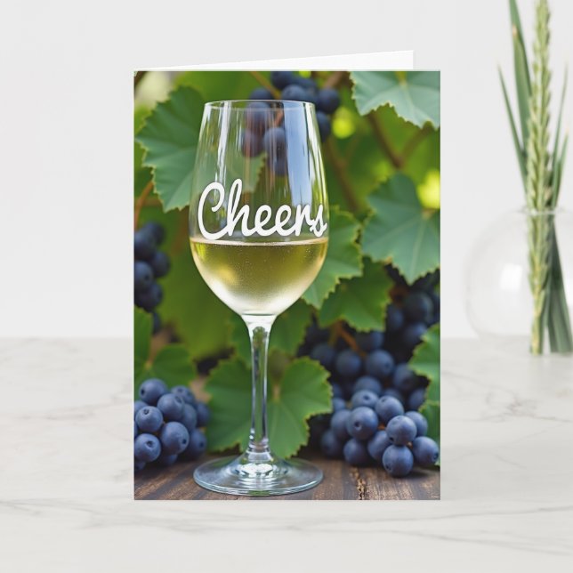 Grattis på Mors dag Vin Kort (Framsida)