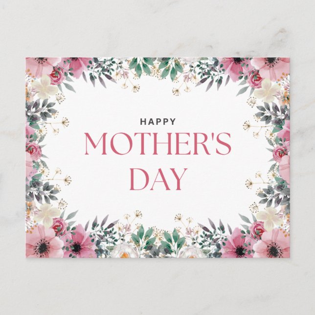 Grattis på mors dag  vykort (Framsida)