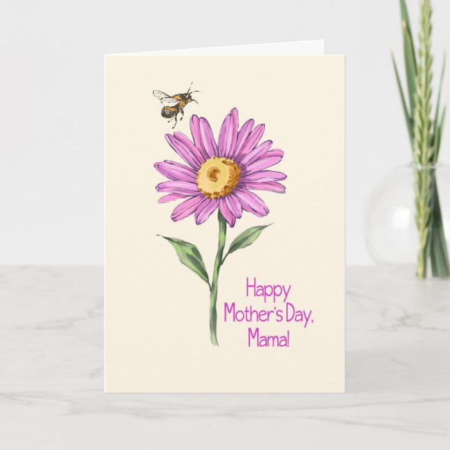 Grattis på mors dag! vykort (Framsida)