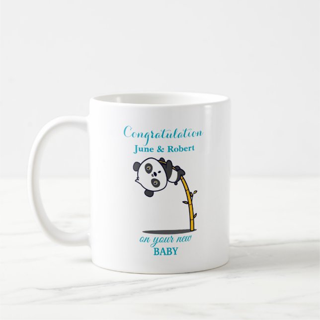 grattis på ny bebis kaffemugg (Vänster)