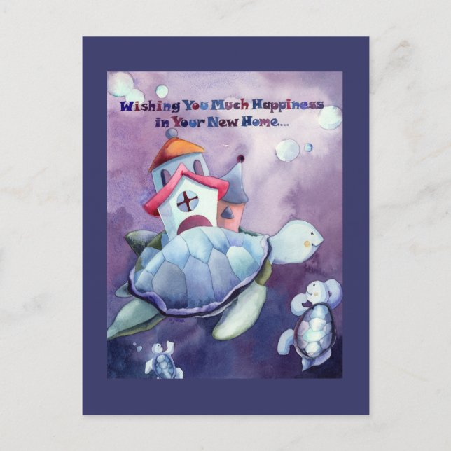 Grattis på ny bostad kort (Framsida)