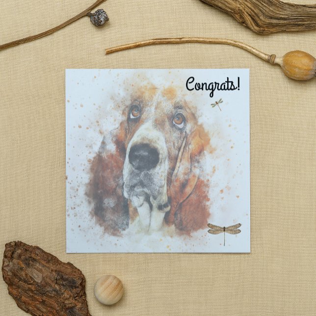 Grattis på nytt husdjur Hund-kort Kort (Skapare uppladdad)