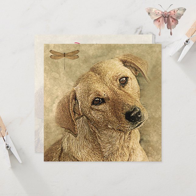 Grattis på nytt husdjur hund-kort kort (Skapare uppladdad)