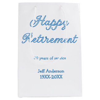 Grattis på pensionen blå års tjänst namn pastell