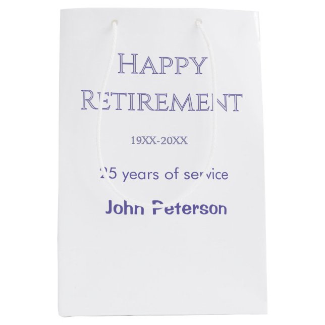 Grattis på pensionen grått namn år tjänsteår   (Framsidan)