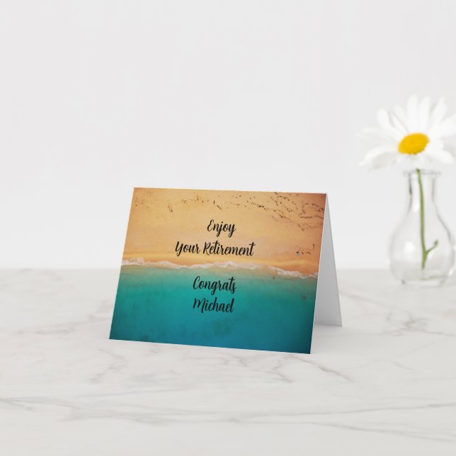 Grattis på pensionen kort (Liten växt)