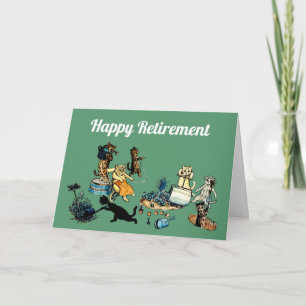 Grattis på pensionen trädgård kort