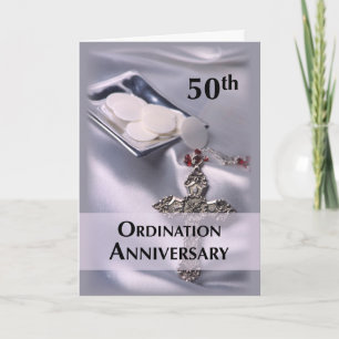 Grattis på prästvigningsjubileum 50 år kort