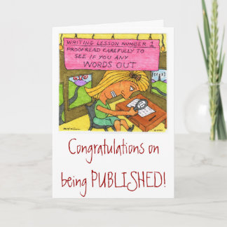 Grattis på publikation! kort