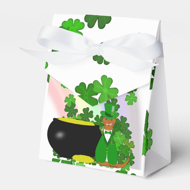 “Grattis på Saint Patrick's Day Oliver.” Favoritlå Presentaskar (Framsidan Sidan)