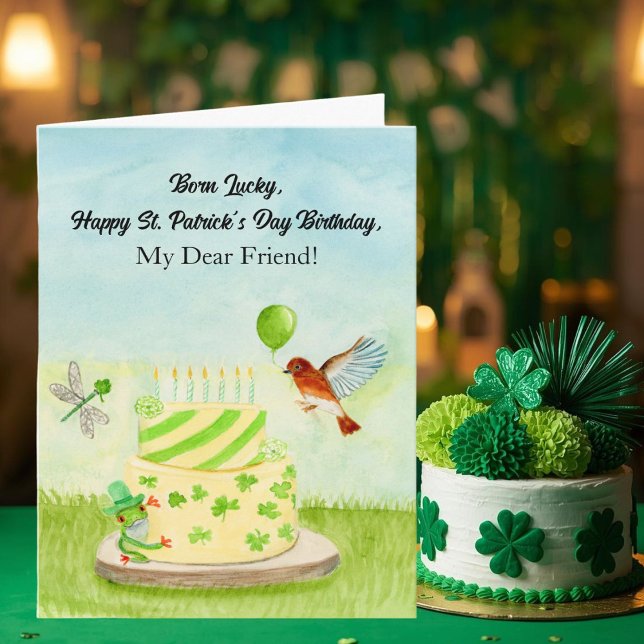 Grattis på St. Patricks dag födelsedag Kort (Skapare uppladdad)