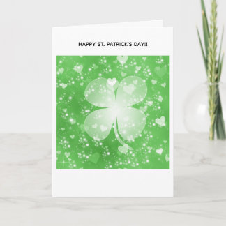Grattis på St. Patricks dag kort