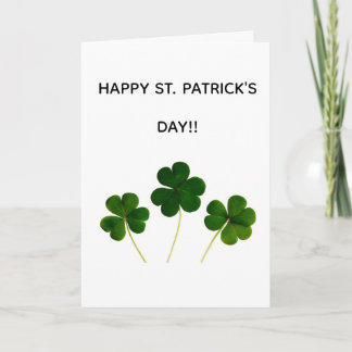 Grattis på St. Patricks dag kort