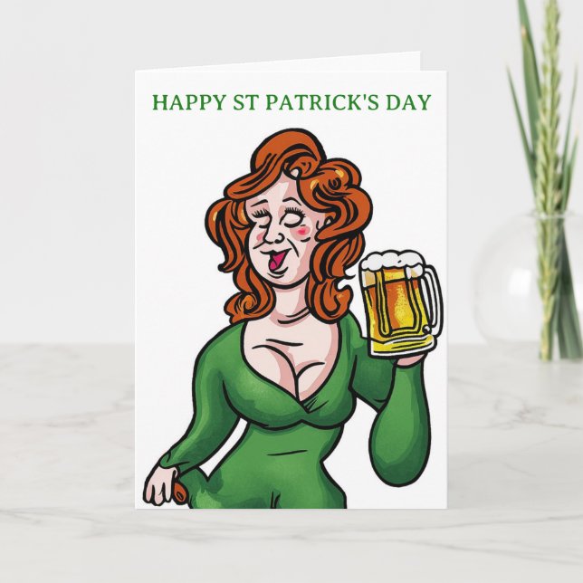 Grattis på St. Patrick's Day-kort Kort (Framsida)