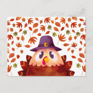 Grattis på Thanksgiving vykort