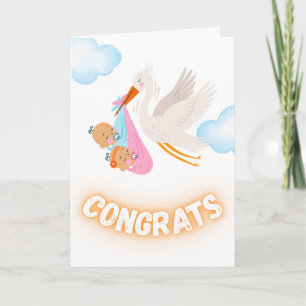Grattis på Tvillingar Storkpaket Kort