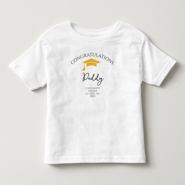 Grattis Pappa Barn  T Shirt (Framsida)