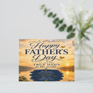 Grattis Pappa på fars dag Vykort