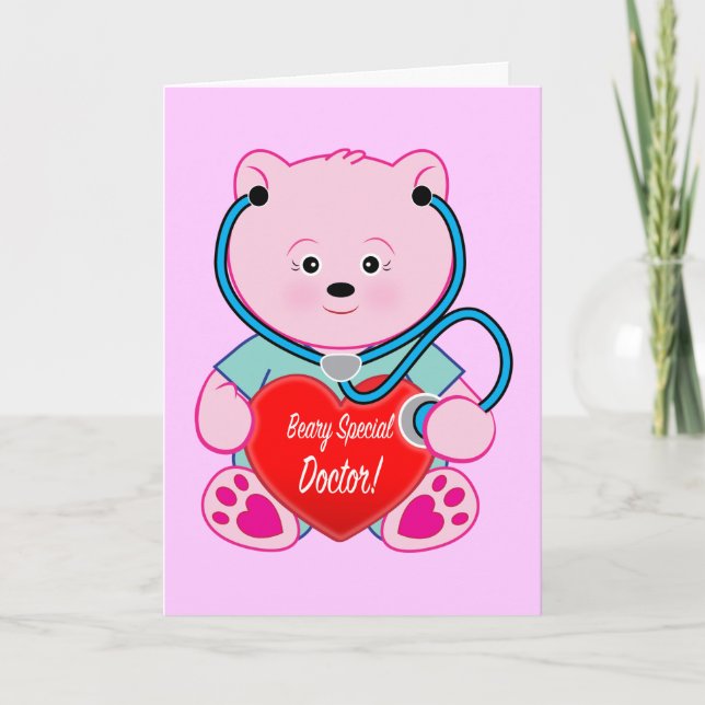 Grattis Pension Doktor med stetoscope Kort (Framsida)