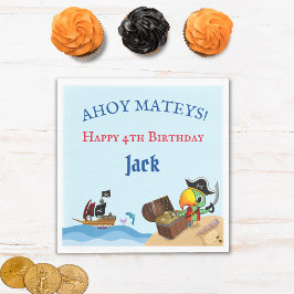 Grattis Piratpapegoja Och Fartygsservett Pappersservett