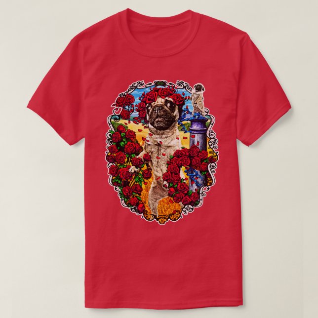 Grattis pug t shirt (Design framsida)