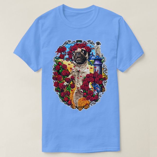 Grattis pug t shirt (Design framsida)