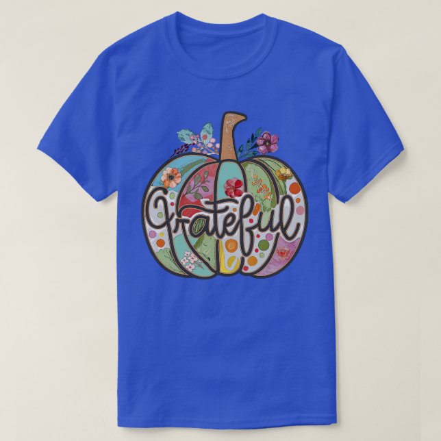 Grattis Pumpkin Fall Flower Land Hippie Art T Shirt (Design framsida)