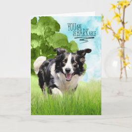 Grattis reBARKable Border Collie Hund Kort