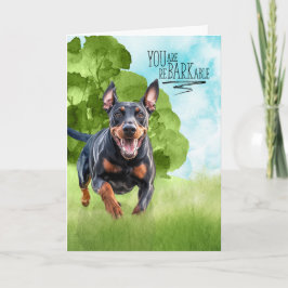 Grattis reBARKable Dobermann Hund Kort