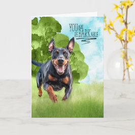 Grattis reBARKable Dobermann Hund Kort