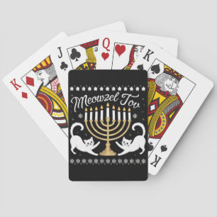 Grattis Rolig Chanukah Hanukkah ful jultröja Casinokort