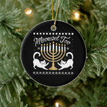 Grattis Rolig Chanukka Hanukkah ful jultröja Julgransprydnad Keramik<br><div class="desc">Grattis Rolig Chanukka Hanukkah ful jultröja</div>