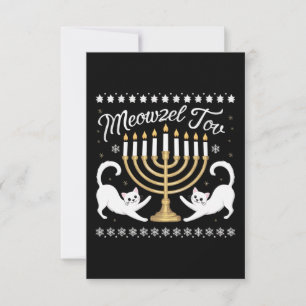 Grattis Rolig Chanukka Hanukkah ful jultröja Tack Kort
