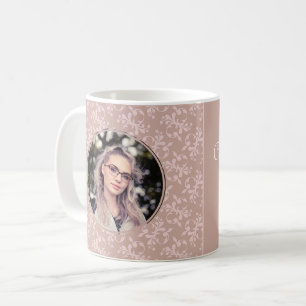 Grattis Rosa Rococo Examen Foto Kaffemugg