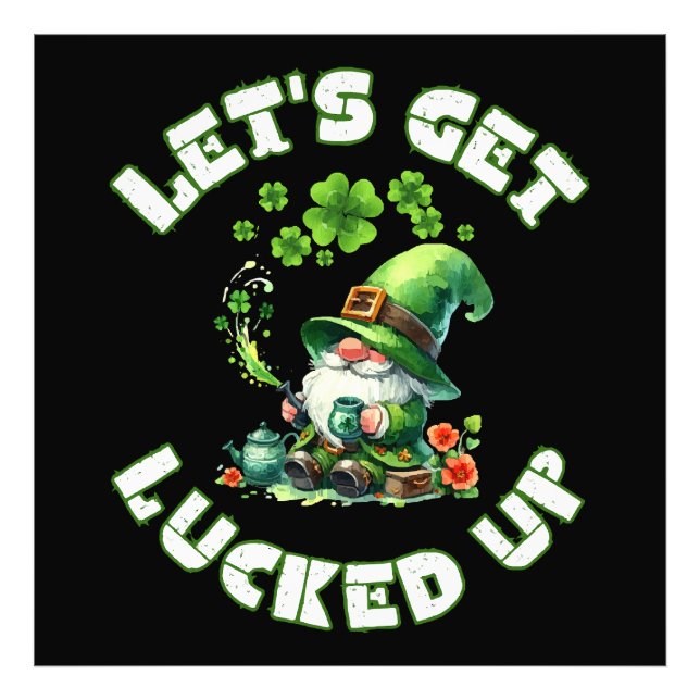 grattis saint patricks dag fototryck (Framsidan)