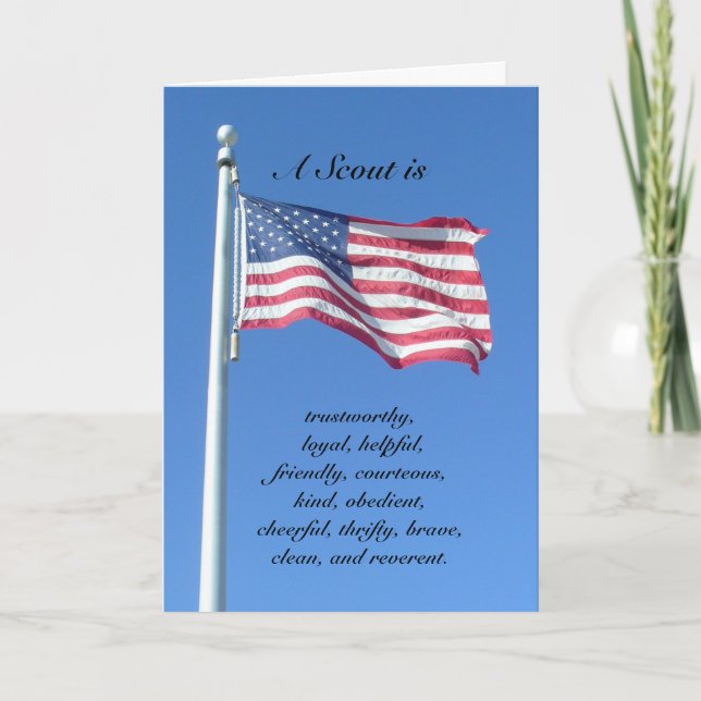 Grattis: Scout är… Kort (Framsida)