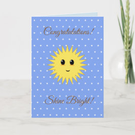 Grattis Shine Bright Kort