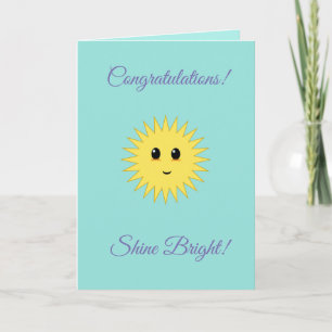 Grattis Shine Bright Kort