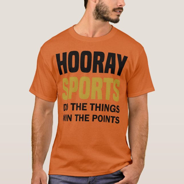 grattis sport gör saker vinn poäng Present vän T Shirt (Framsida)