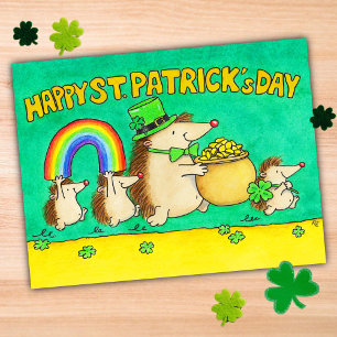 Grattis St. Patricks dag Vykort