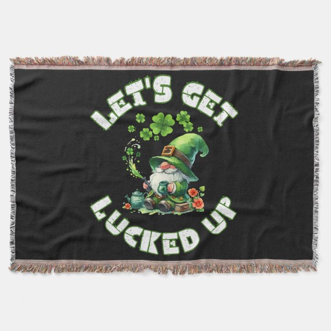 grattis St. Patrick's Day Filt (Framsidan)