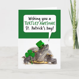 Grattis St Patricks Day För Alla Söt Sköldpadda hu Helgkort