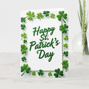Grattis St Patricks Day Grön Kort