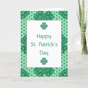 Grattis St Patrick's Day med irländskt välsignelse Helgkort